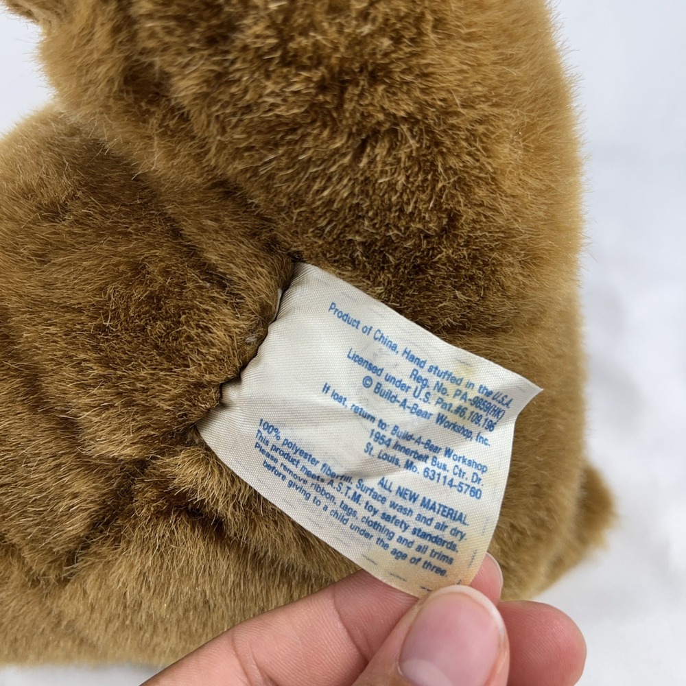 BUILD-A-BEAR Brown Teddy Bear Vintage 1997 Classic‎ Plush Sitting Down EUC BAB - Picture 8 of 9
